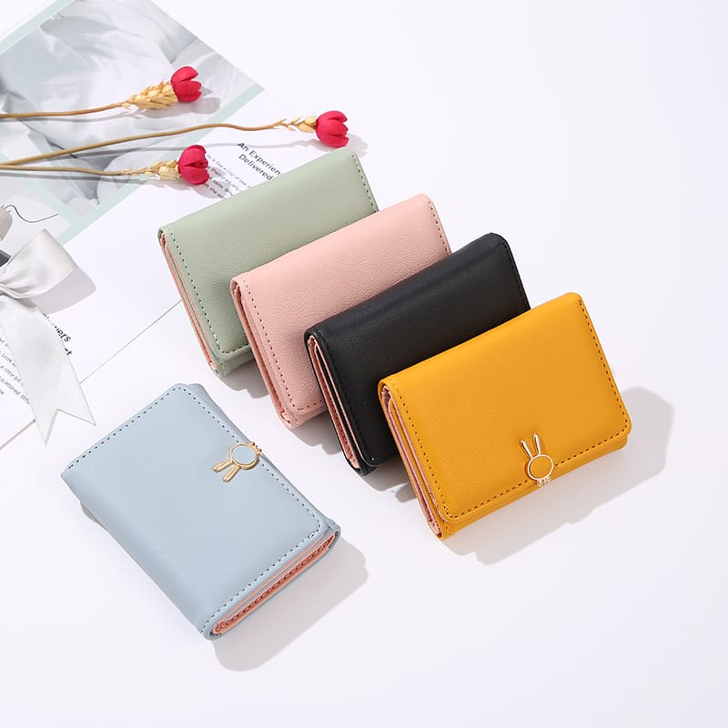 ASIN829 Dompet Lipat Wanita Impor Wanita Terlipat Dompet Mini D239 Dompet Mini Portabel Berkualitas Tinggi Impor / Dompet Mini Wanita Murah