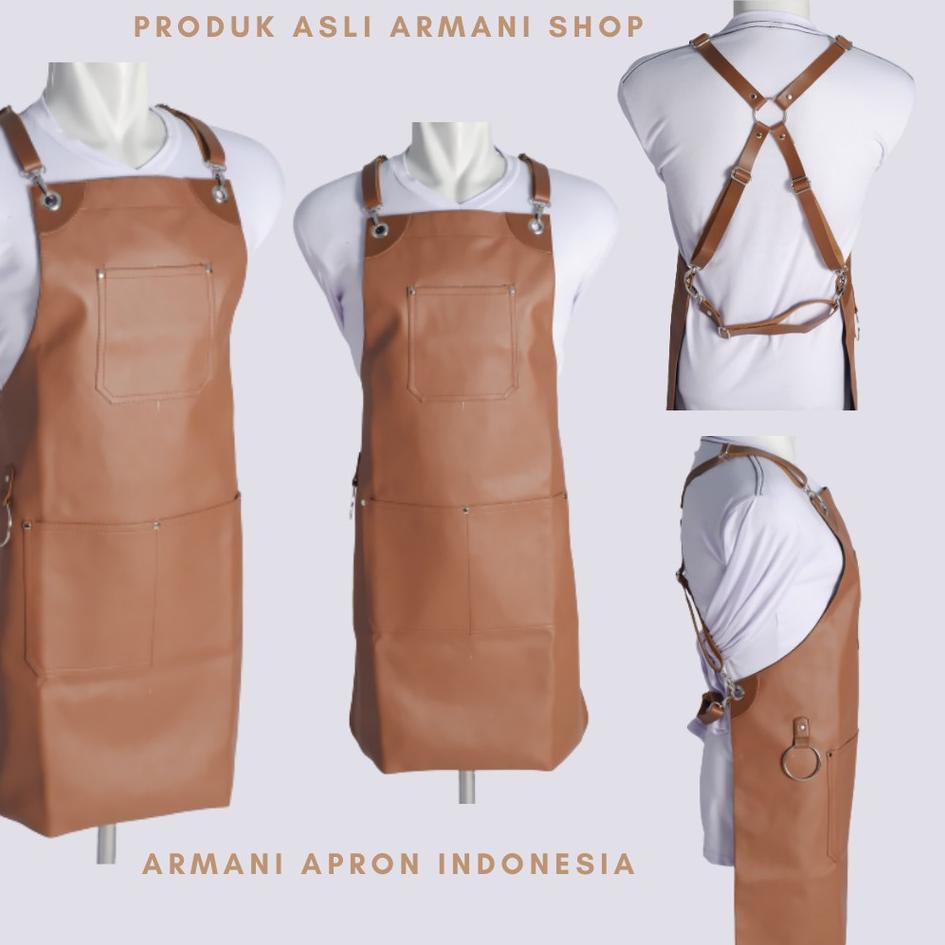 V CELEMEK KULIT APRON KULIT CELEMEK BARISTA APRON BARISTA CELEMEK MASAK APRON MASAK CELEMEK CAFE ➢ L