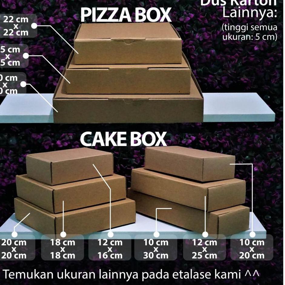 

TOP PRODUK Kotak Packaging Polos Tinggi 25 x 25 x 12 cm - Pizza Box - Bentuk Kotak 66E,,
