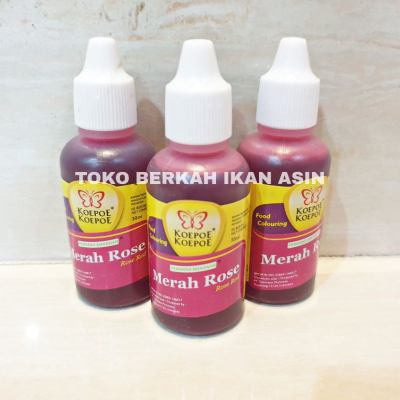 

Koepoe Koepoe Perwarna Makanan MERAH ROSE 30 ml / Food Coloring Kupu Kupu Color