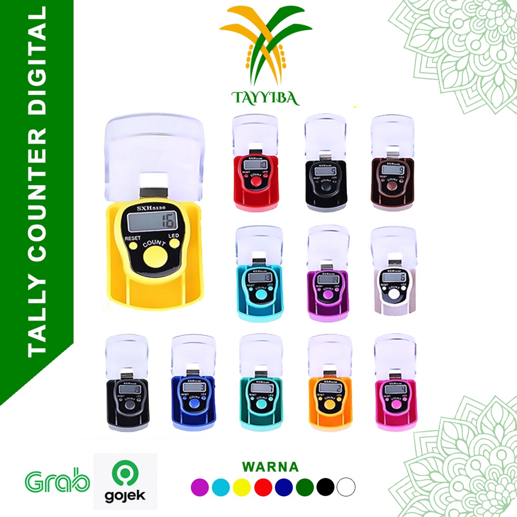 Tasbih digital premium SXH 5136 dengan lampu LED