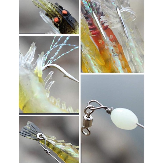 Shrimp Fishing Lure Bait Umpan Casting Mata Pancing Udang Mancing Ikan