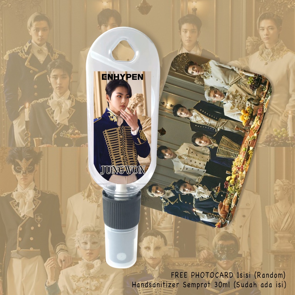 (FREE GANTUNGAN KUNCI) HAND SANITIZER K-POP ENHYPEN PERSONIL / INCLUDE ISI 30ML / CUSTOM