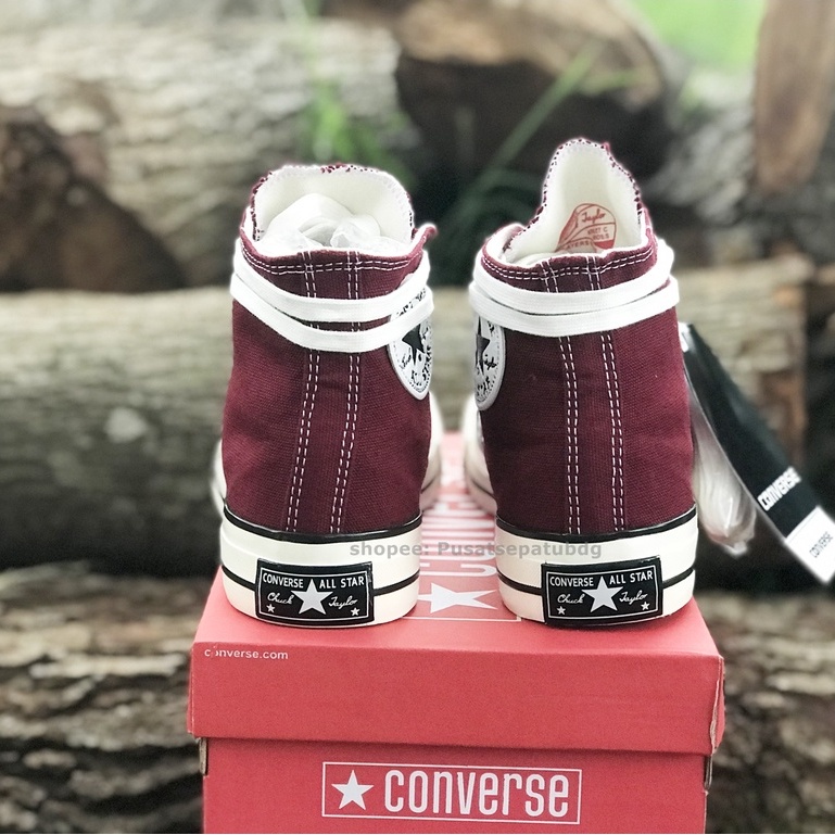 Sepatu Converse 70s High Egret Maroon