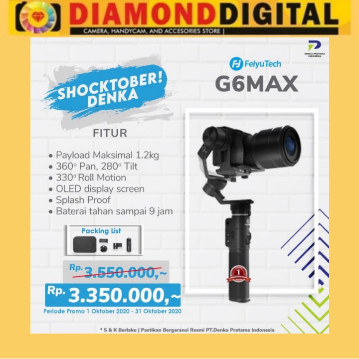 Feiyu G6 Max 3-Axis Handheld Gimbal Stabilizer / Feiyu