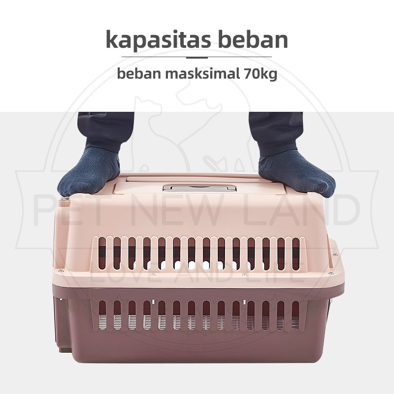 Tas Kucing Pet Cargo Kandang Anjing Kelinci Tas Travel Perlengkapan Hewan Peliharaan