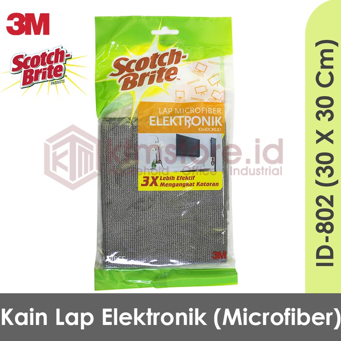 3M Scotch Brite Kain Lap Microfiber Elektronik Kain Microfiber Id-802