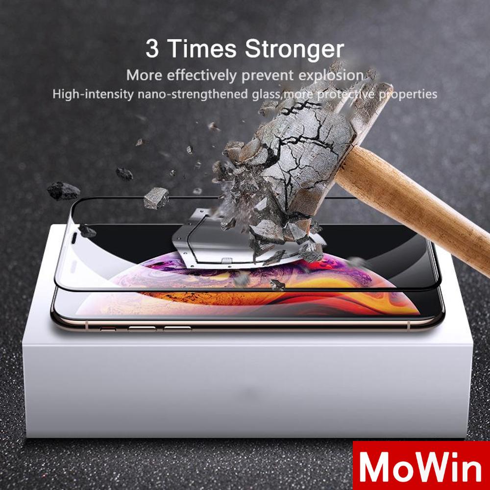 Mowin - 2PCS iPhone Tempered Glass Protective Film Screen Protectors Full screen Full coverage 9HD Hardness Xr 7plus SE2020 MAX Pro Max iphone XS 8plus 11