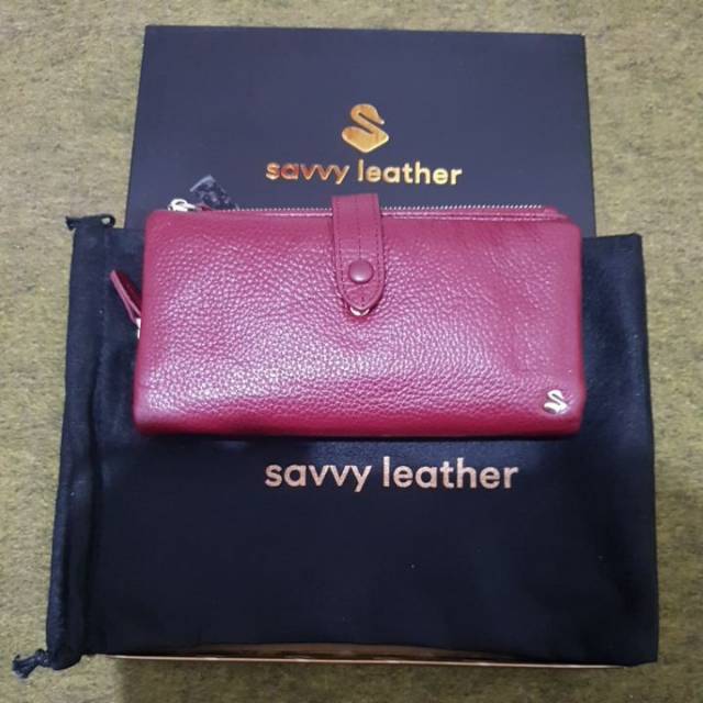 Dompet Kulit- Maroon-  Savvy Leather Original