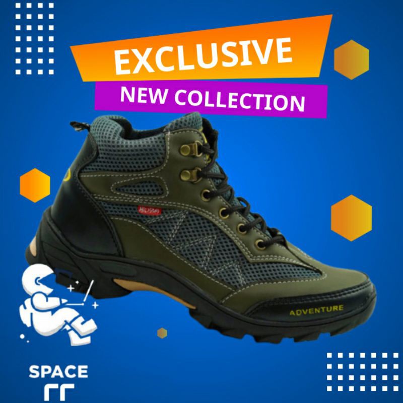 sepatu safety boots sport touring pria cowok murah Hipzo M 032