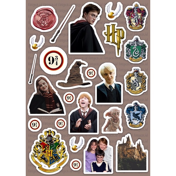 Harry Potter Sticker Pack by Fasyca | Sticker Harry Potter | Sticker Gryffindor | Sticker Slytherin 