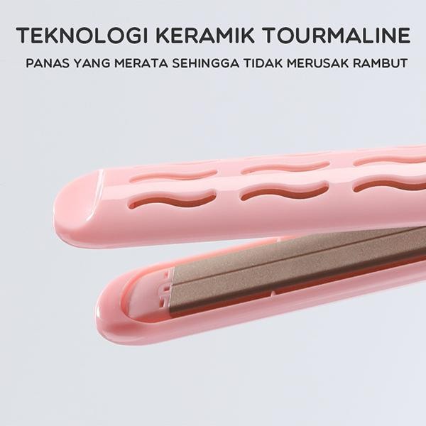 Catokan Rambut Wanita 2in 1 Hair Curler Hair Straightener SHS002