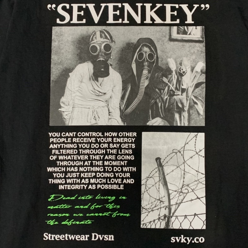T shirt kaos katun SEVENKEY X NEXT TIME ORIGINAL BRAND BANDUNG (DVSN)
