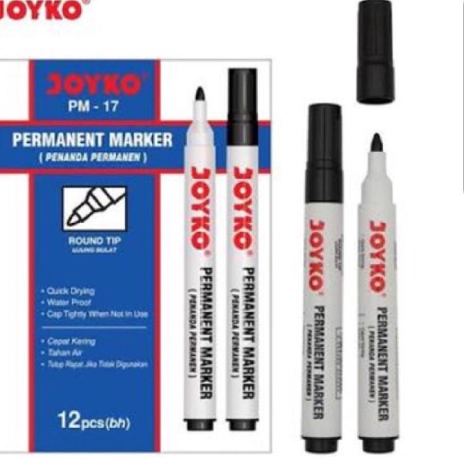

Ready Stock Spidol Permanent Marker PM-17 Joyko (Pcs) ➸ (Promo)