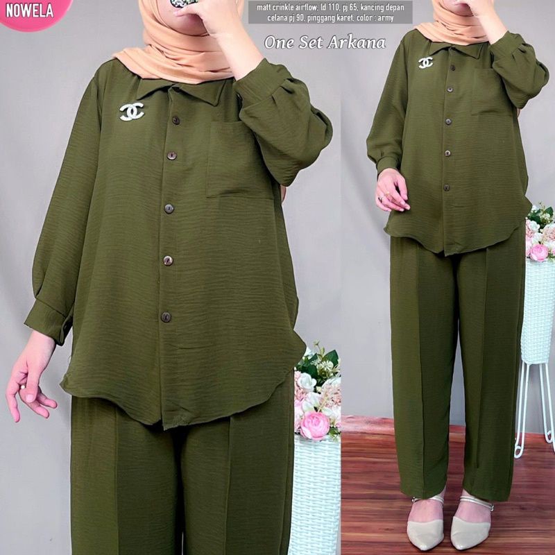 Setcel Crinkle murah / Setcel murah premium / setelan murah / setelan crinkle / setcel busuy-3