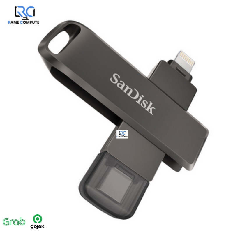 SanDisk iXpand Luxe Flash Drive OTG Lightning and Type C for iPhone, iPad, Mac, Android - 256GB