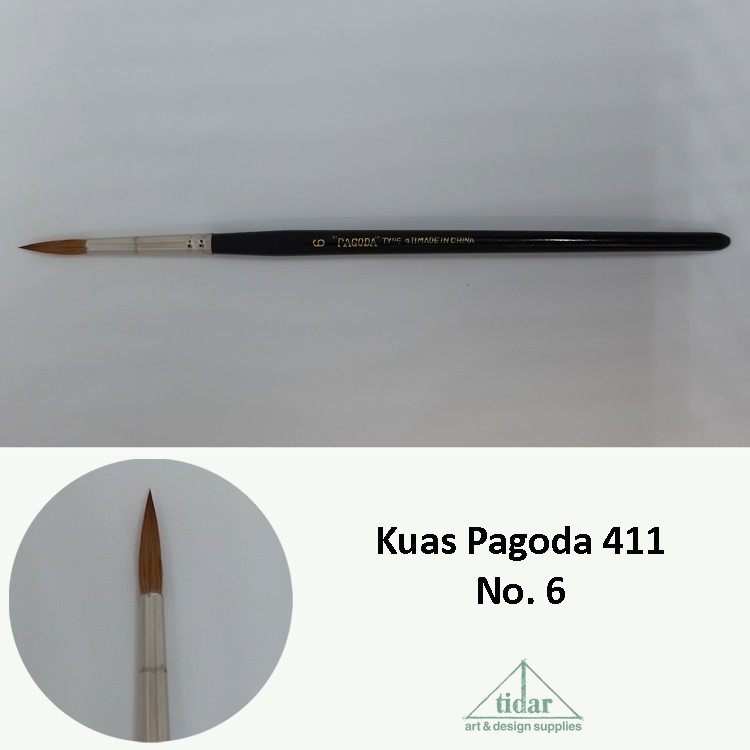 

[MR] Brush / Kuas Lukis Pagoda 411 No. 6