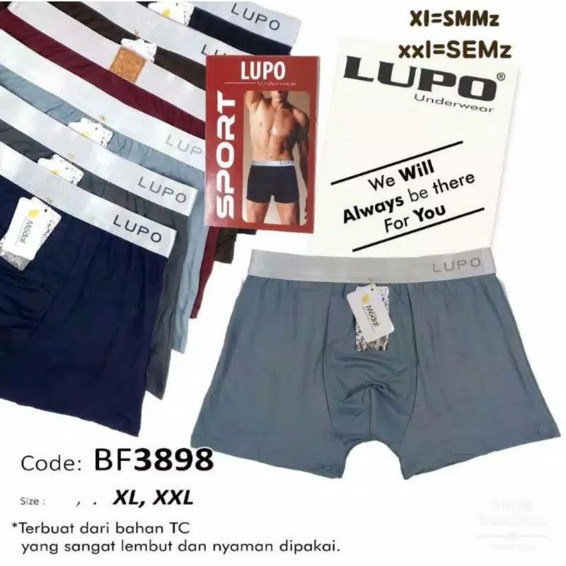 Boxer Pria LUPO Original / Celana Dalam Boxer Pria LUPO