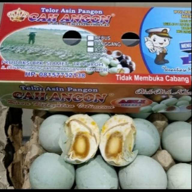 

Telur Asin Pangon Asli Brebes "CAH ANGON" enak gurih dan masir