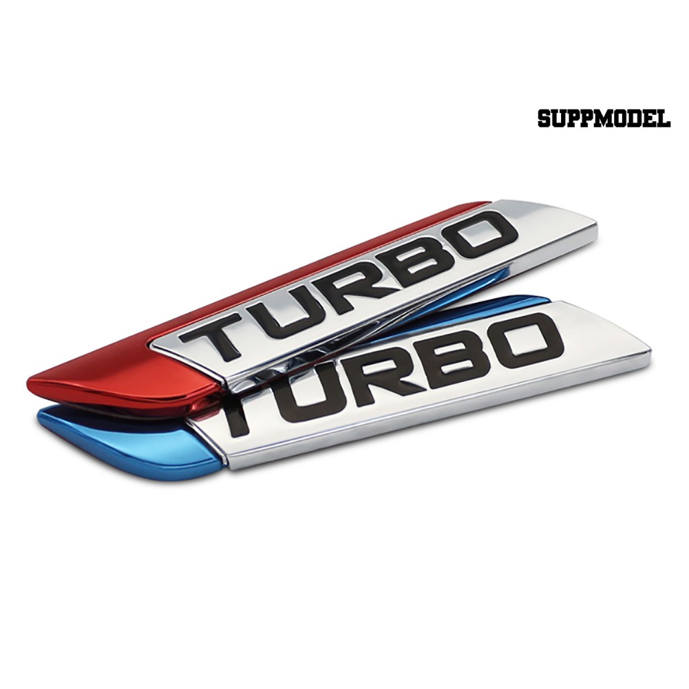 Supmodel 3D Metal TURBO Turbocharged Car Sticker Logo Emblem Badge Car Styling Decals