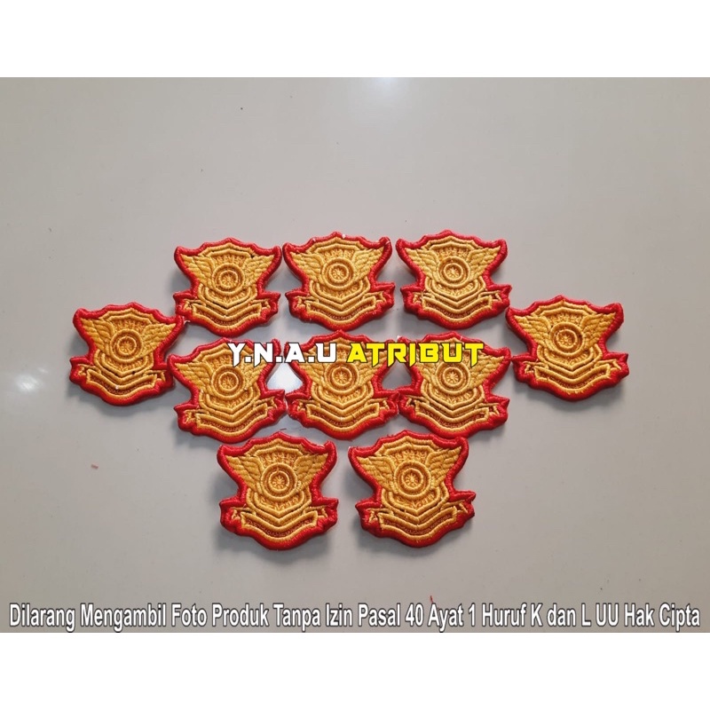 ATRIBUT PDL POLRI/PIN PDL COMUNITY LANTAS BORDIR TIMBUL