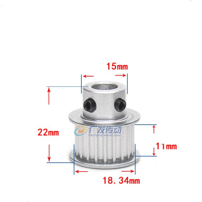 Pulley 3M 20T Bore 5mm