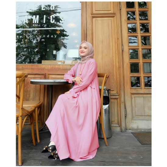 KBG - MIZA DRESS Best Seller Miza Dress Hitam / Fashion Muslim / Gamis  Terlaris