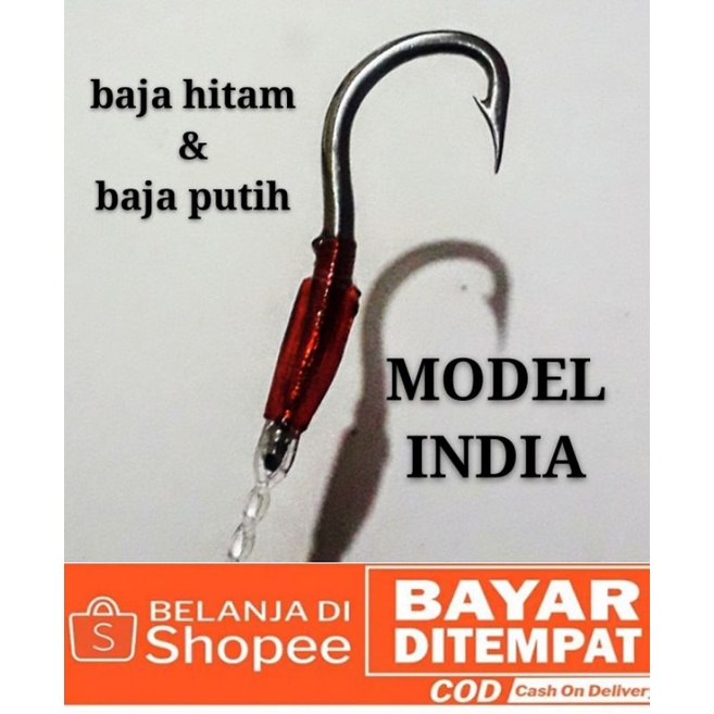 kail pancing urek belut welut model india bahan baja sawah empang kolam model india bahan baja hitam baja putih anti karat