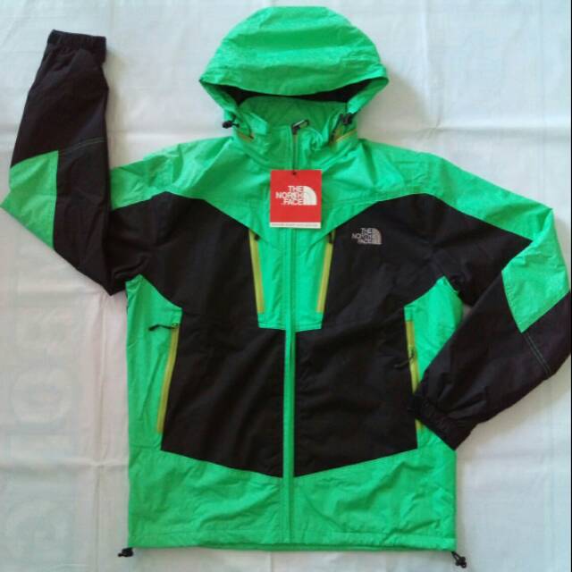 Thomgear Jaket The North Face Hijau Kawasaki Ninja Waterproof