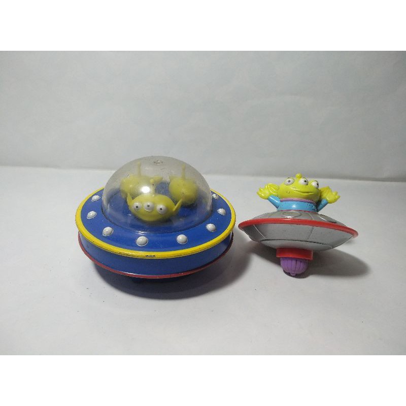 UFO Alien Toy Story Happy Meal Mcd Mix Little Green Men Big Space Ship Langka Rare Jadul Retro Antik