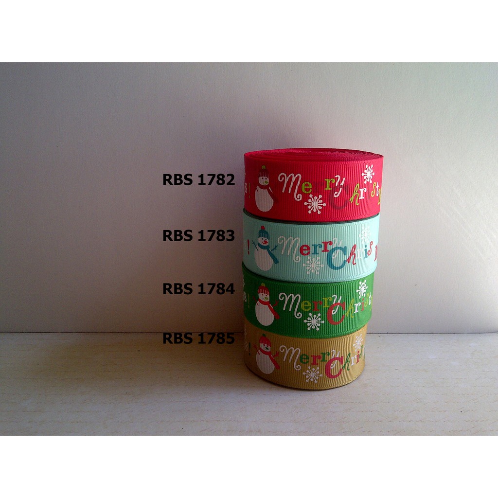 

[10 YARD] PITA GROSGRAIN MOTIF NATAL SALE RBS 1782,1783,1784,1785