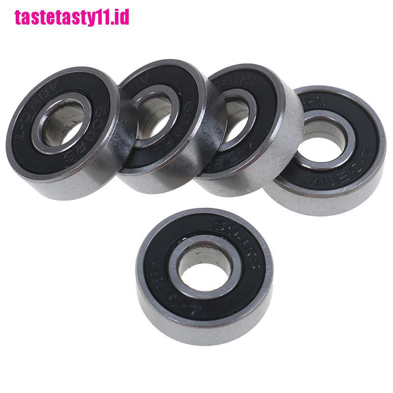 5 Pcs Bantalan Bola Segel ABEC-7 608RS Warna Hitam Untuk Skateboard