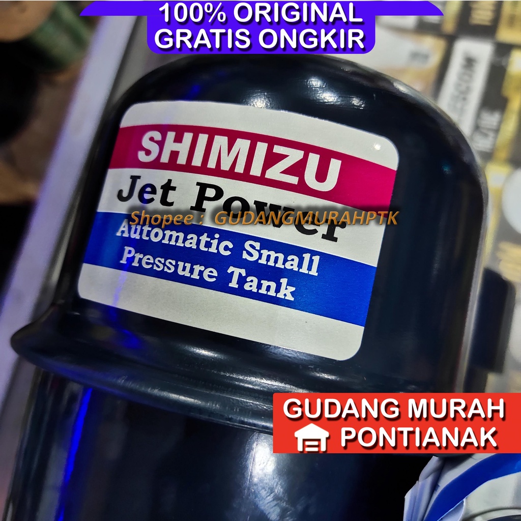 Pompa Air Shimizu PS 135 E PS135E Otomatis Tabung SNI ORIGINAL ASLI MURAH