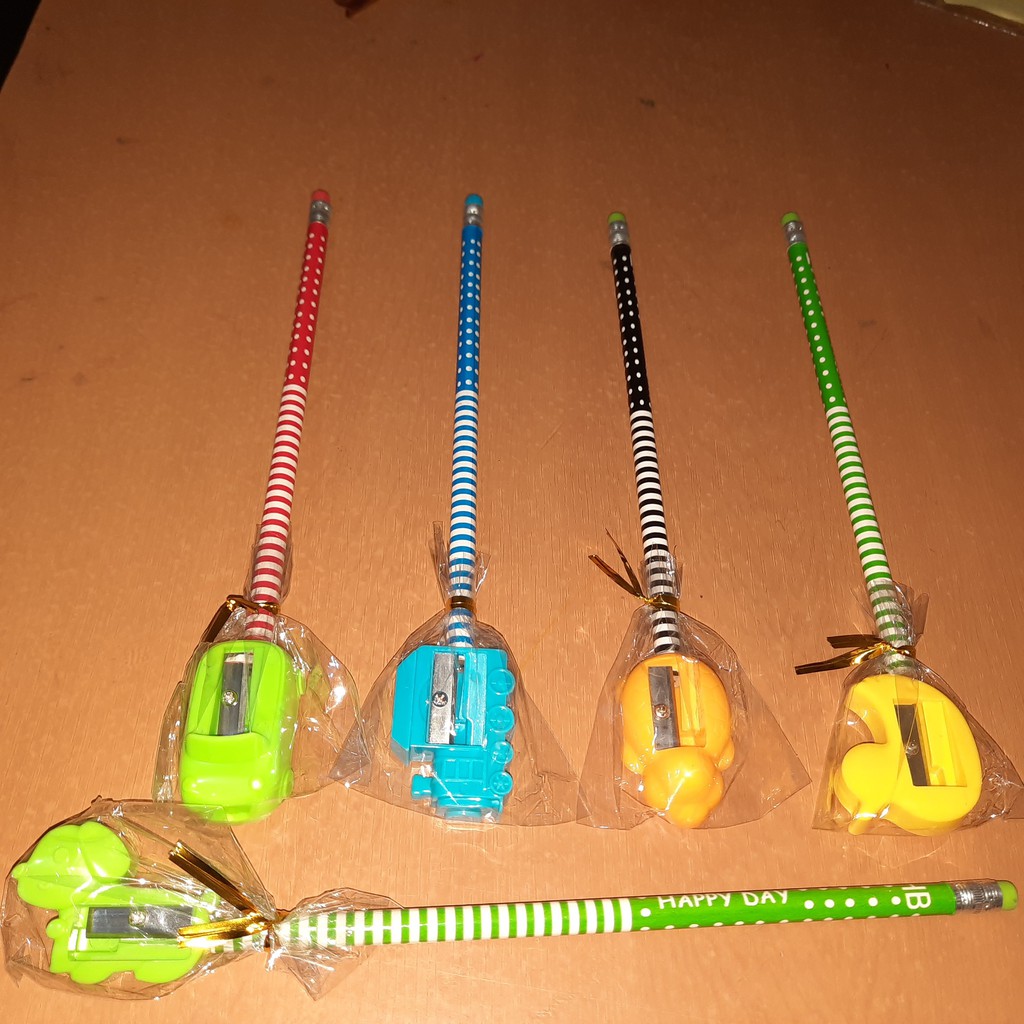 

Pensil Anak Rautan Serutan Penghapus Stip Lucu Unik (2 Pcs)
