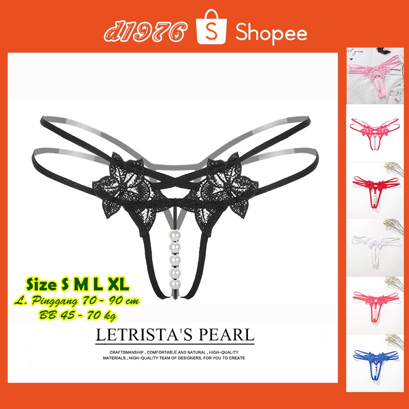 d1976 G String Gstring Celana Dalam CD Clana Cawet Cancut Thong All Size S M L XL XXL Bahan Renda Br