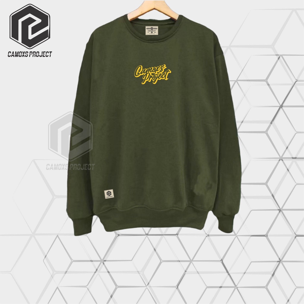 Crewneck Pria Distro Premium Sweater Jaket Pria Wanita Oversize Hodie Switer Suiter Sweatshirt Hijau Army