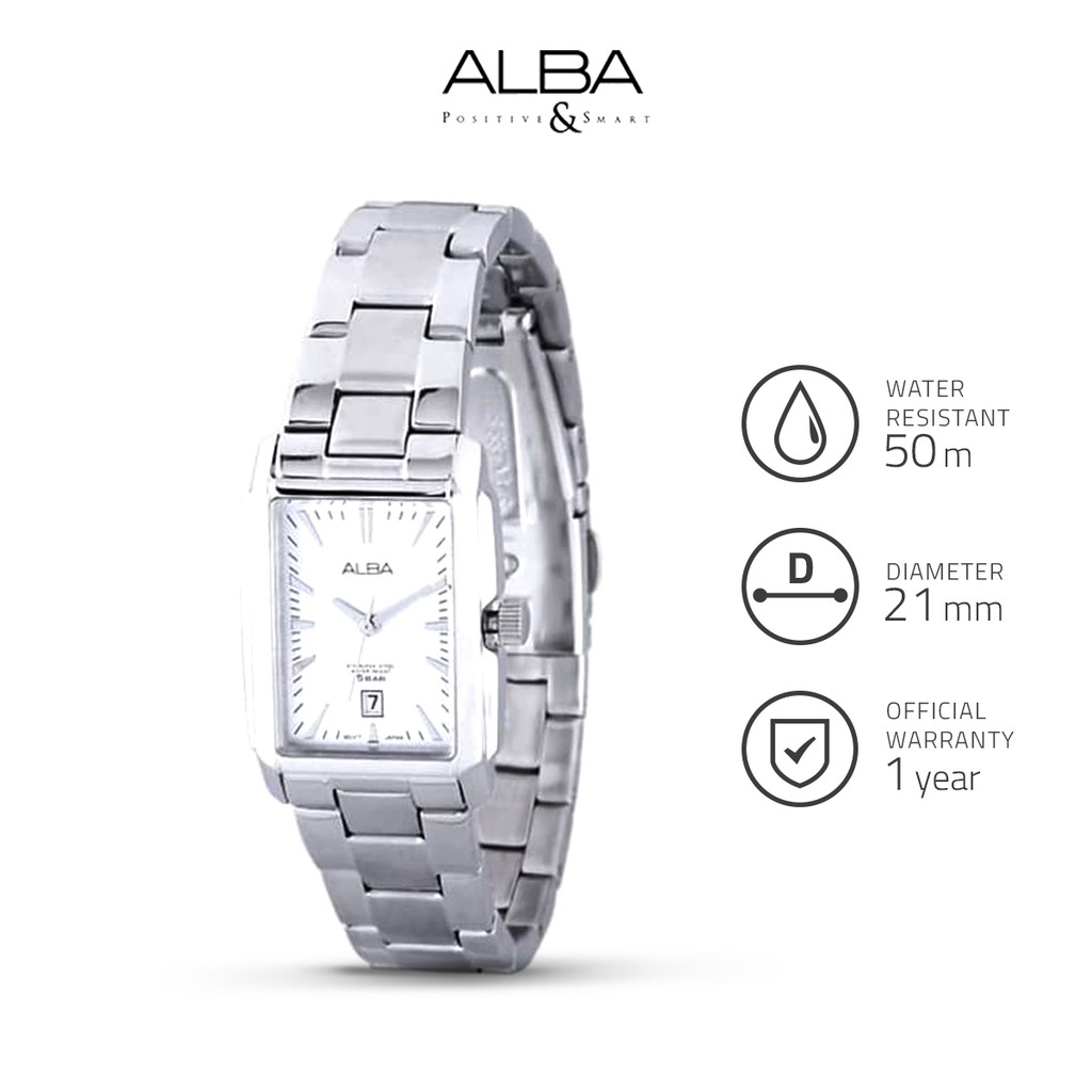 Jam Tangan Wanita Alba PRESTIGE Quartz Stainless Steel AH7B07 Ori