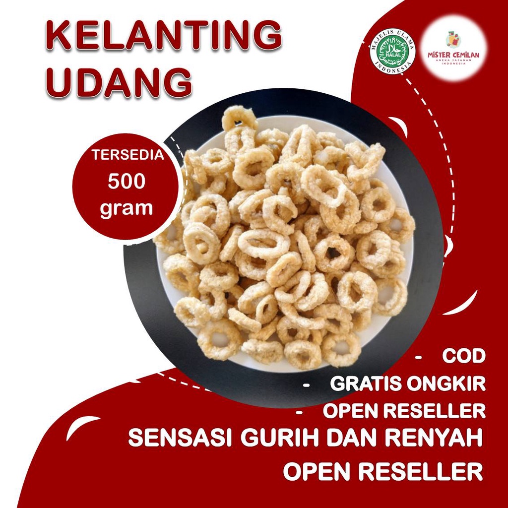 

500GRAM KELANTING UDANG RENYAH GURIH BY.MISTER CEMILAN