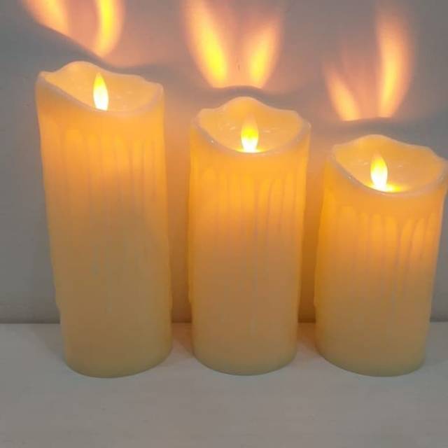 [X-KU35SS] Lilin LED Elektrik Small - Lilin elektrik Leleh Kecil - Lilin plastik - Lilin