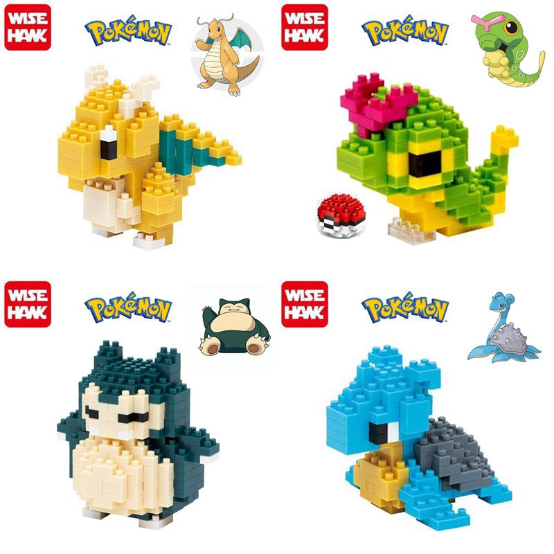 【Ready Stock】Pokemon Go Creative Building Blocks Building Bricks Kit Collectible Display Set Nano Mini Blocks Collection