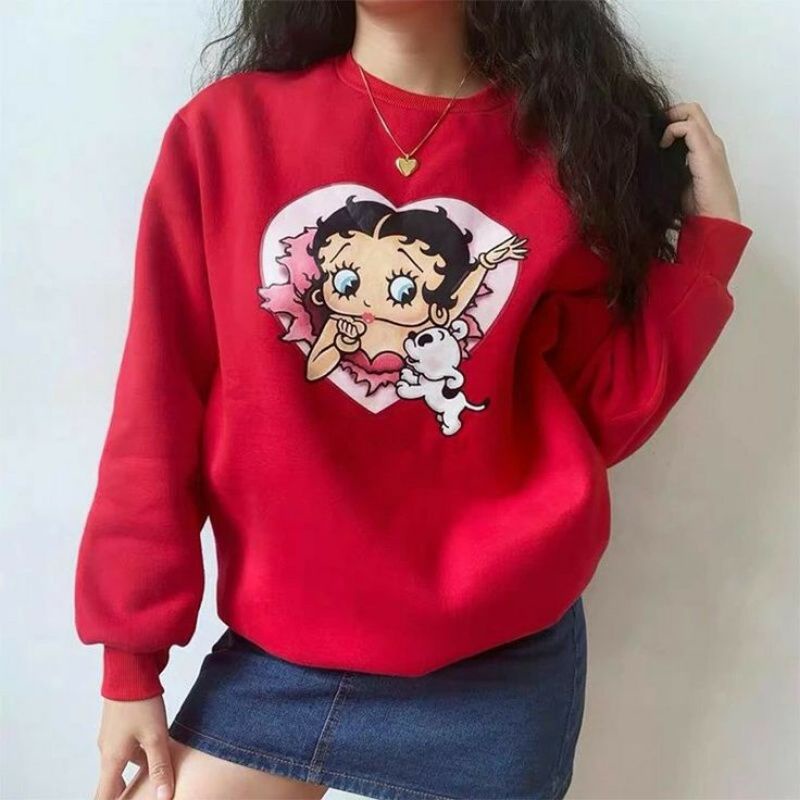 Sweater Wanita Love Betty Boop