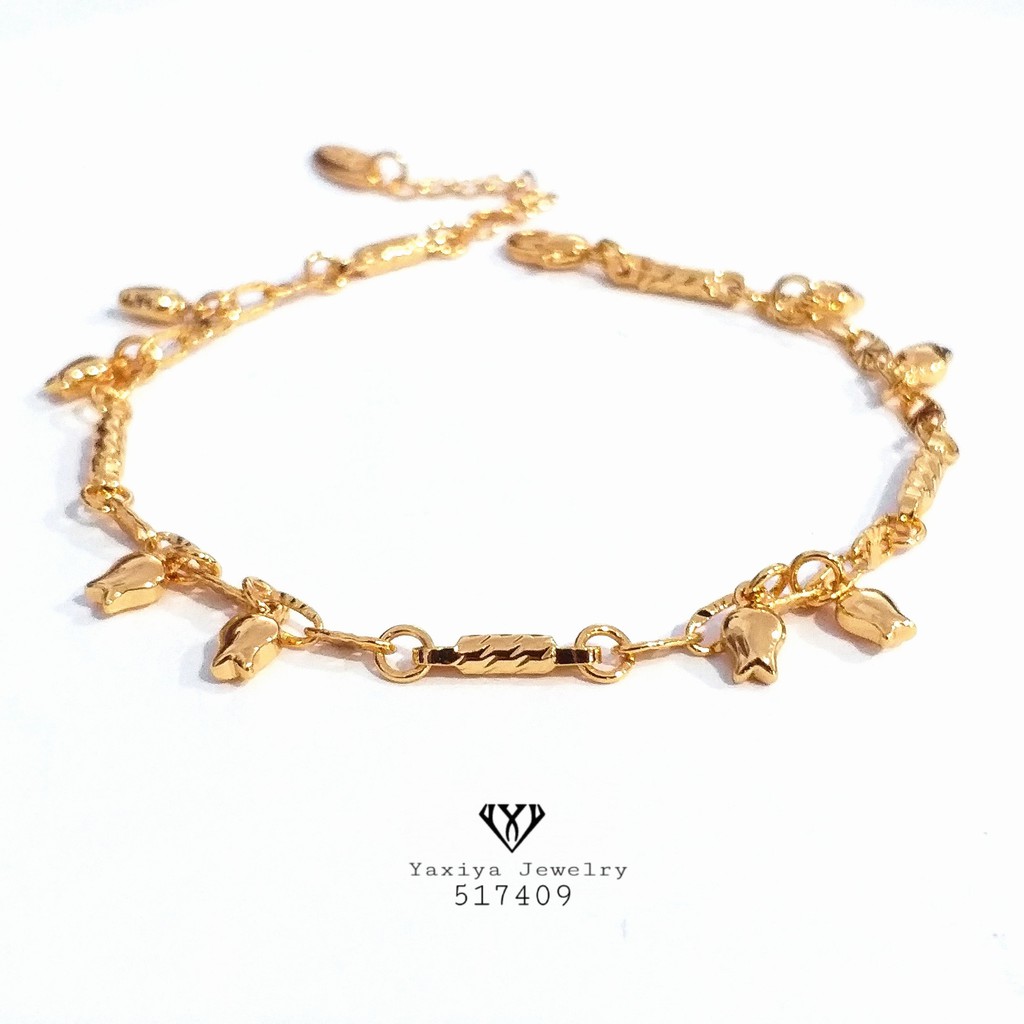 

Gelang Jurai Perhiasan imitasi Gold Yaxiya Jewelry 106