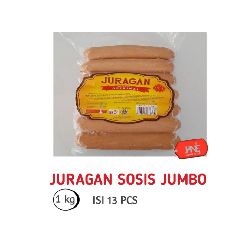 JURAGAN SOSIS JUMBO 1 KG @13 PCS