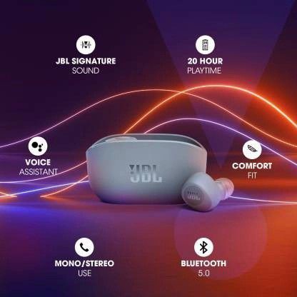 JBL Wave 100 TWS Earphone Bluetooth - by Harman - Garansi Resmi IMS 1 Tahun