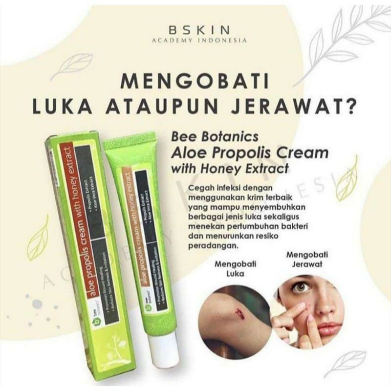 HDI Bee Botanics Aloe Propolis Cream 36gr | Salep Cream Luka/Jerawat HDI