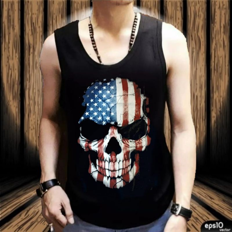 SINGLET DISTRO / KAOS BUNTUNG / KAOS KAPTEN / TANKTOP PRIA DEWASA / kaos singlet buntung / tanktop k
