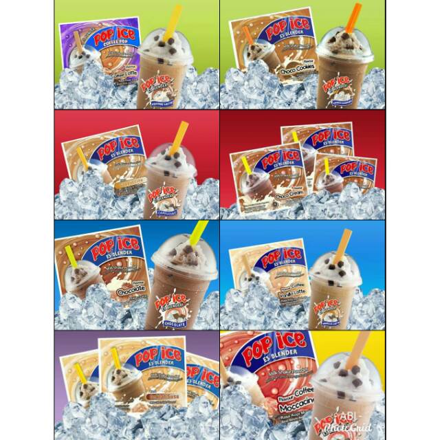 

POP ICE SERBUK MINUMAN BUBUK BLENDER VARIAN / RASA COKLAT 1 RENCENG 10 SACHET