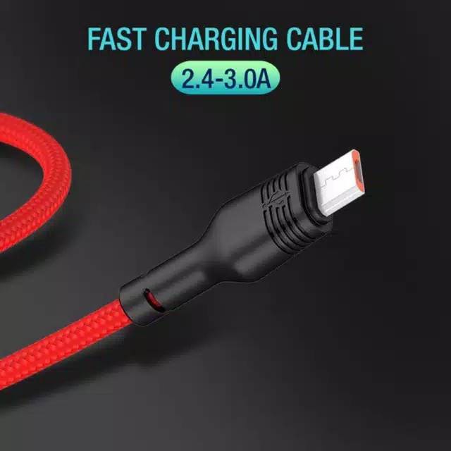 VP19 Kabel data Micro Veger 2.4A Fastcharging