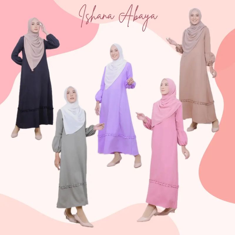 ABAYA HITAM POLOS LENGAN BALON/ABAYA POLOS/GAMIS HITAM POLOS/ABAYA LEBARAN IDUL FITRI/ABAYA UMROH MU