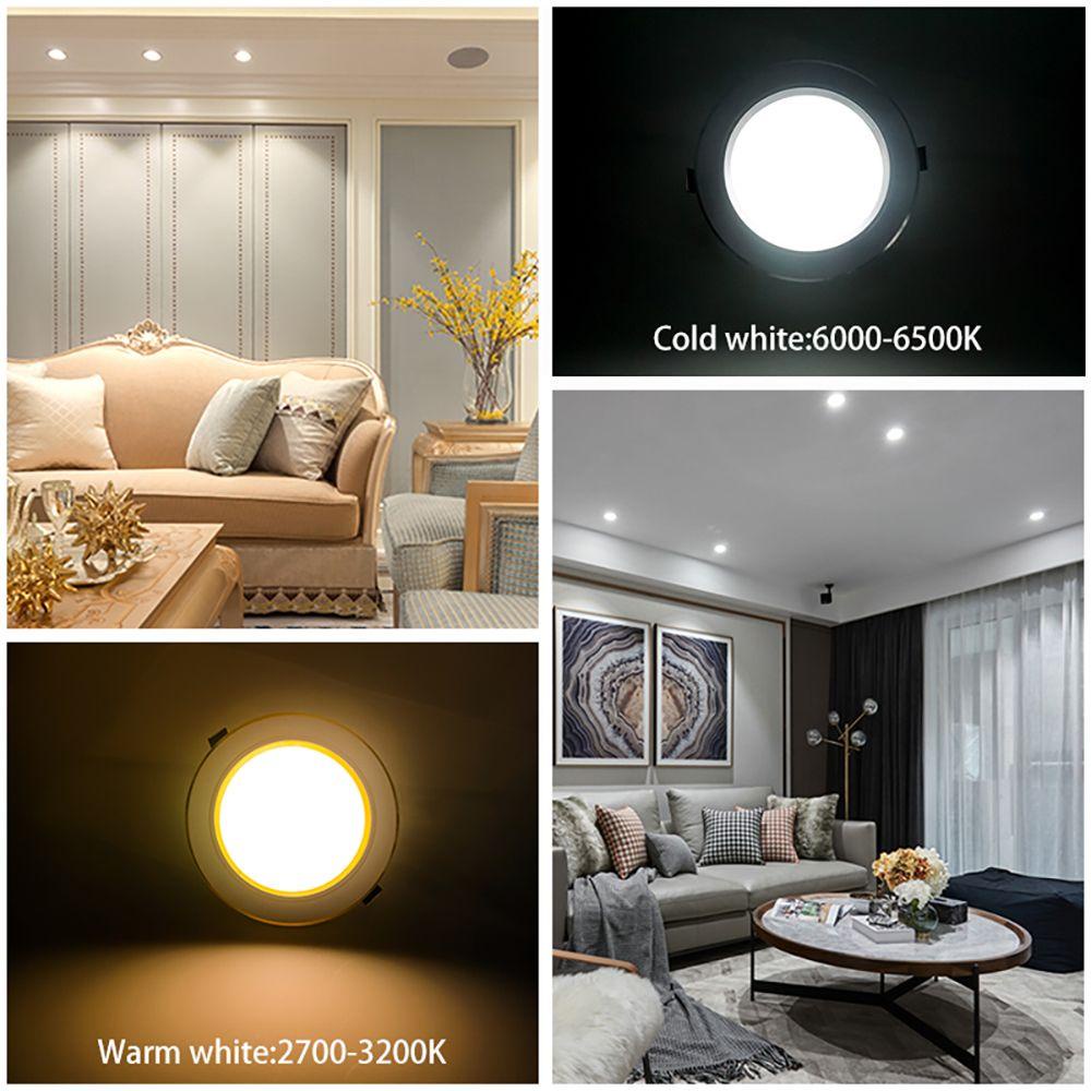 QUINTON Lampu Downlight Led Dingin Warm White 5W 9W 12W 15W 18W Led Light Lighting Bulat Rumah Spot Light